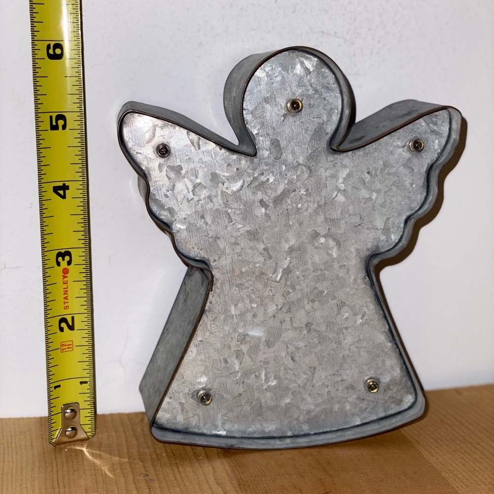 Metal Angel Decoration with Small String lights